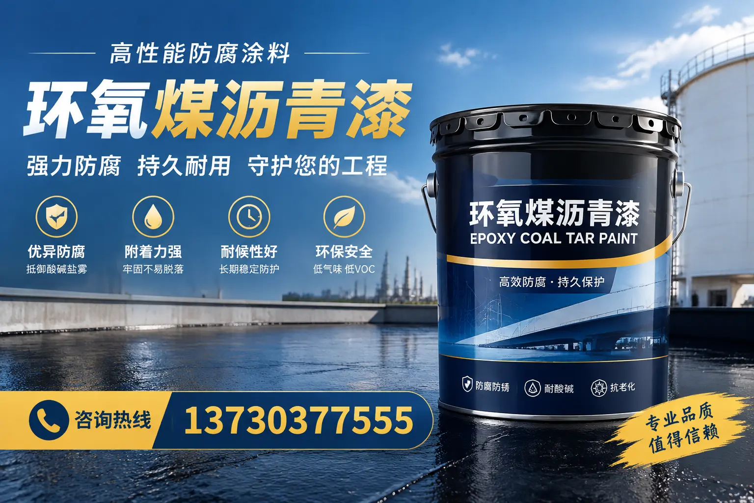 环氧煤沥青漆的耐久性分析,适合新华的使用场景